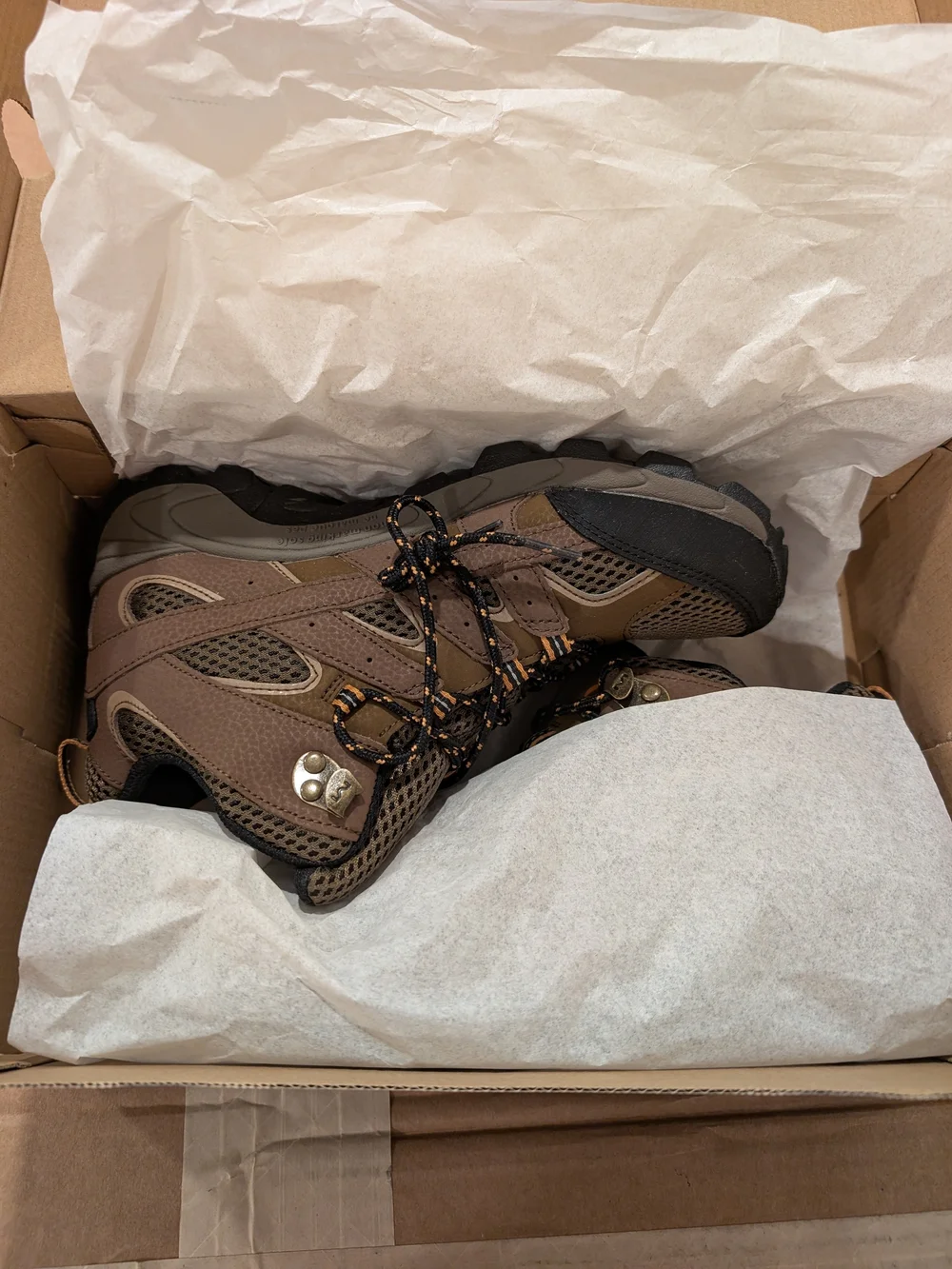 Merrell Kid's Brown Hiking Shoes - Durable Trail Mid Waterproof